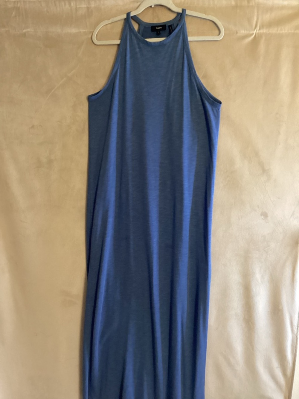 Theory Sleeveless Blue Maxi Dress